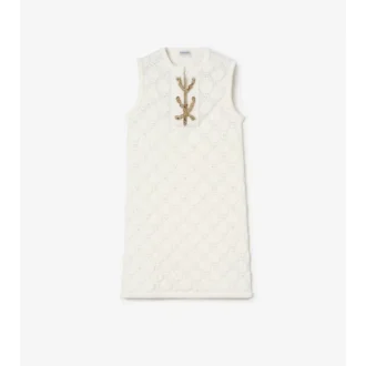 Šaty z háčkované bavlněné směsi