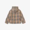 Bavlněná bunda s kapucí a Vintage Check vzorem