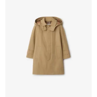 Bavlněný Car Coat s kapucí
