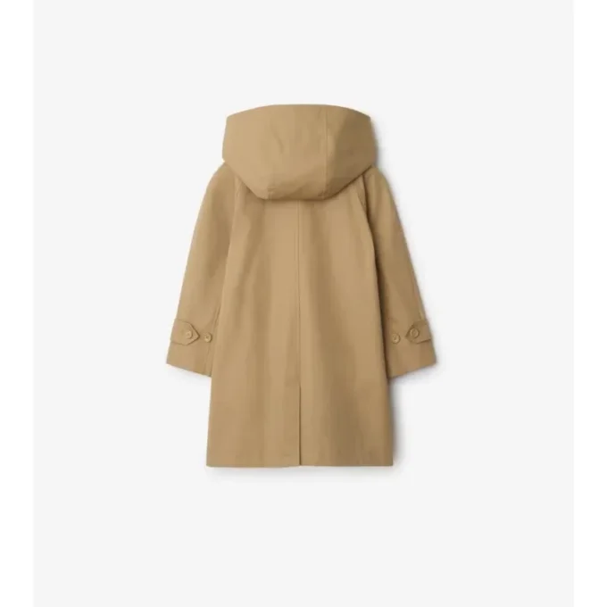 Bavlněný Car Coat s kapucí Bavlněný Car Coat s kapucí
