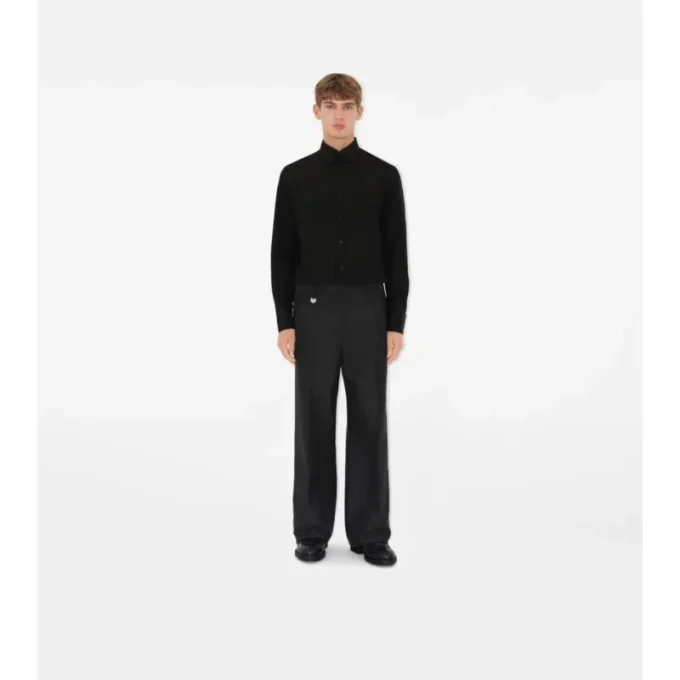 Bavlněná hedvábná košile do smokingu se slim fit střihem Bavlněná hedvábná košile do smokingu se slim fit střihem