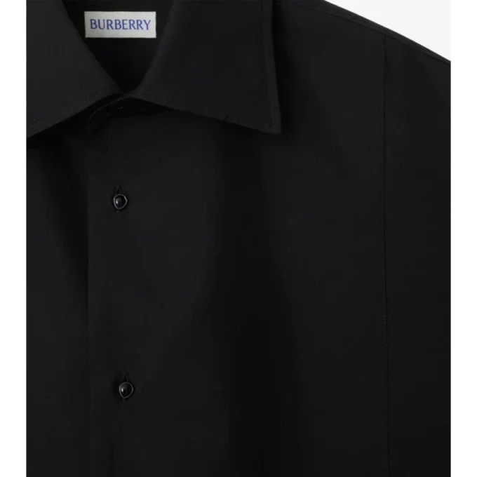 Bavlněná hedvábná košile do smokingu se slim fit střihem Bavlněná hedvábná košile do smokingu se slim fit střihem
