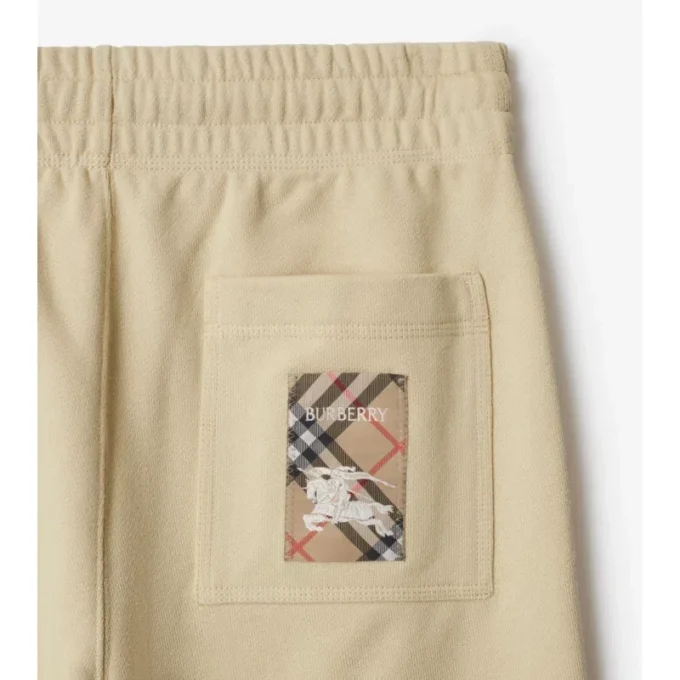 Bavlněné joggingové kalhoty Check Label Bavlněné joggingové kalhoty Check Label