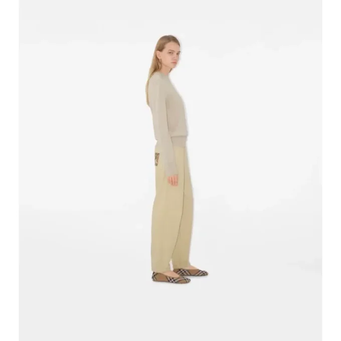 Bavlněné joggingové kalhoty Check Label Bavlněné joggingové kalhoty Check Label