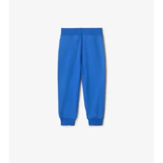Bavlněné joggingové kalhoty s kostkovaným lemováním