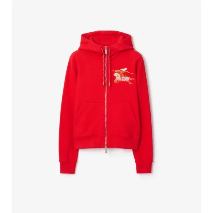 Bavlněná mikina s kapucí a zipem