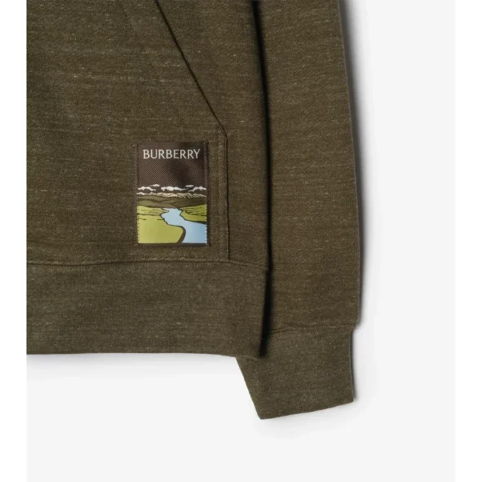 Bavlněná mikina s kapucí Landscape Label
