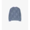 Bavlněný svetr s pointelle vzorem Bavlněný svetr s pointelle vzorem