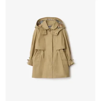 Bavlněný Trench Coat s kapucí