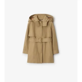 Bavlněný Trench Coat s kapucí