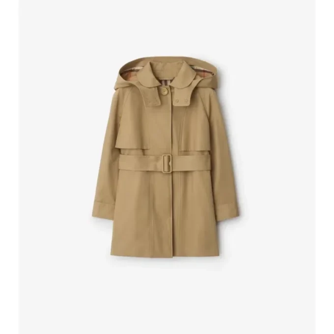 Bavlněný Trench Coat s kapucí Bavlněný Trench Coat s kapucí
