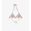 Bikini top s kostkovaným vzorem