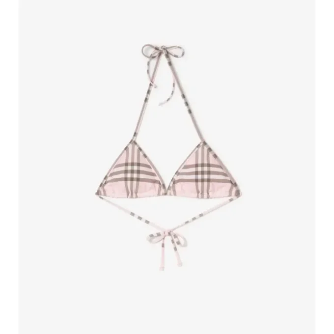 Bikini top s kostkovaným vzorem
