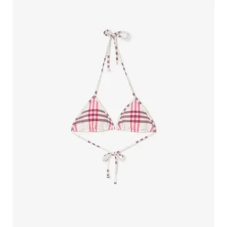 Bikini top s kostkovaným vzorem