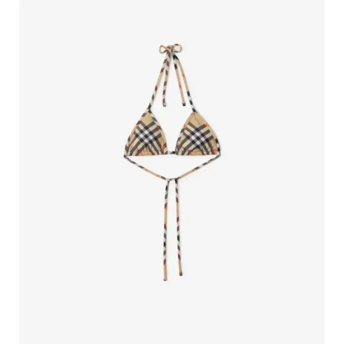 Bikini top s kostkovaným vzorem Bikini top s kostkovaným vzorem