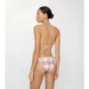 Bikini top s kostkovaným vzorem