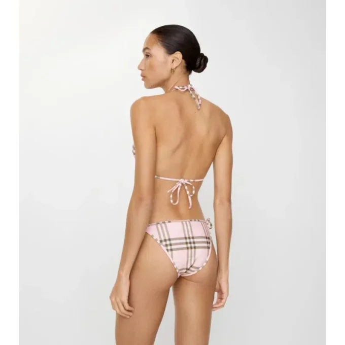 Bikini top s kostkovaným vzorem