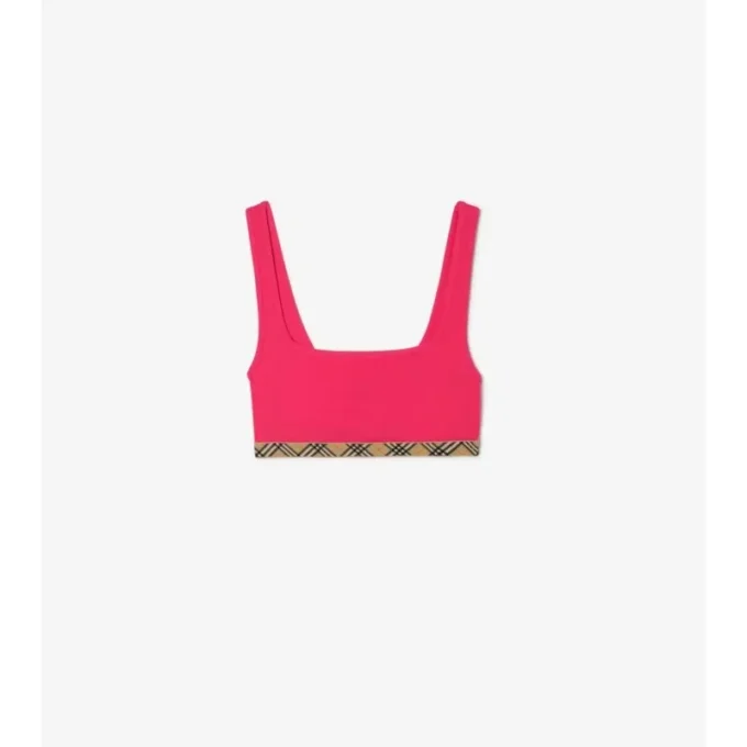 Bikiny s kostkovaným lemem Bikiny s kostkovaným lemem