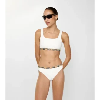 Bikiny s kostkovaným lemem