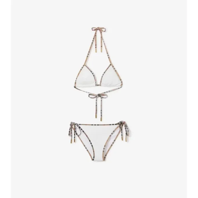 Bikiny s kostkovaným lemováním Bikiny s kostkovaným lemováním