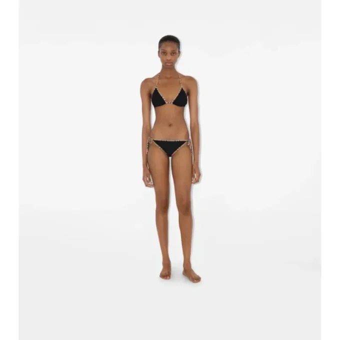 Bikiny s kostkovaným lemováním Bikiny s kostkovaným lemováním