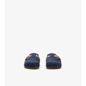 Denim dřeváky Urchin s kostkovaným vzorem