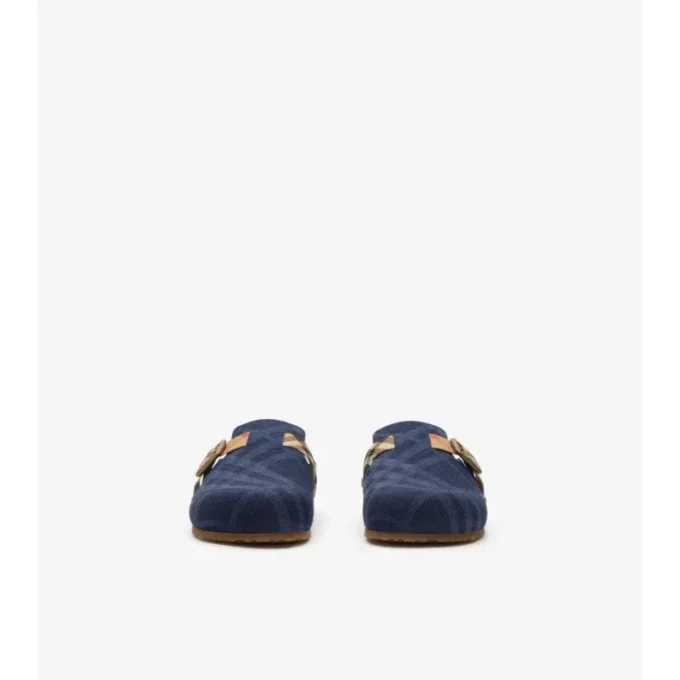 Denim dřeváky Urchin s kostkovaným vzorem Denim dřeváky Urchin s kostkovaným vzorem