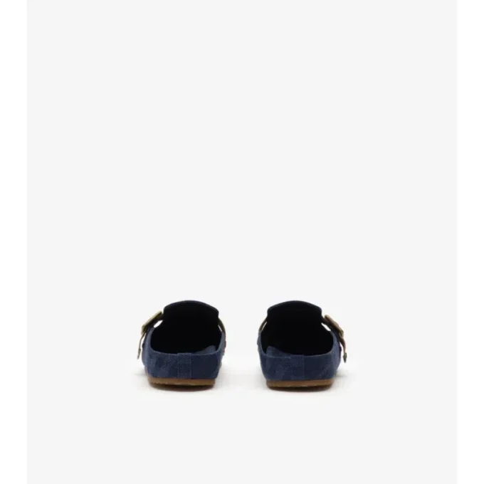 Denim dřeváky Urchin s kostkovaným vzorem Denim dřeváky Urchin s kostkovaným vzorem