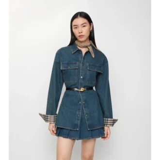Denim košile s rozšířeným střihem