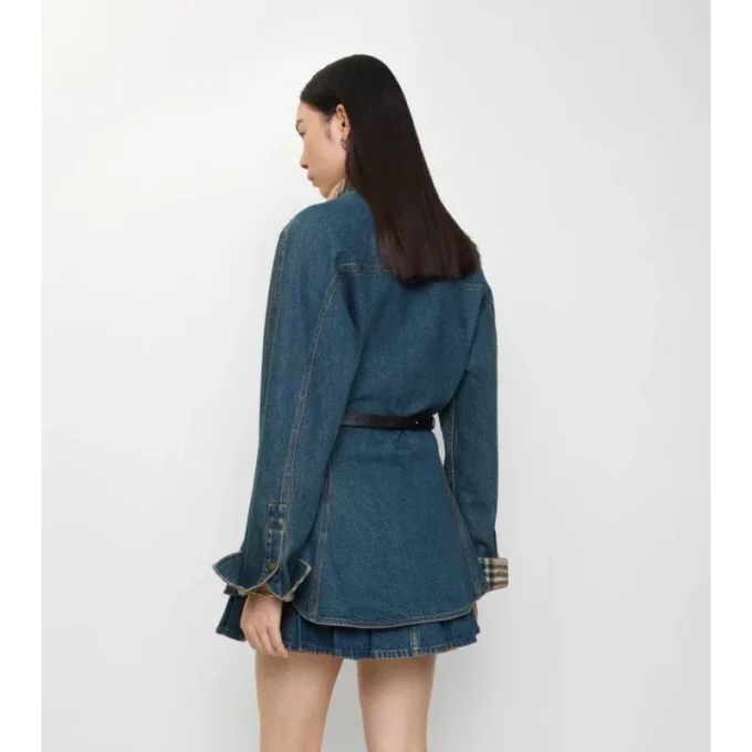 Denim košile s rozšířeným střihem Denim košile s rozšířeným střihem