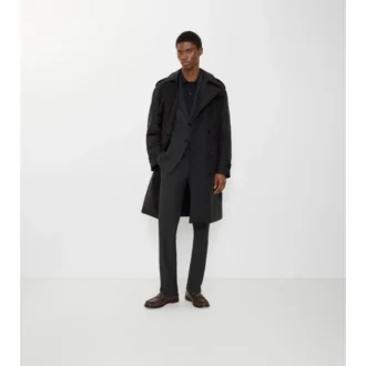 Dlouhý bavlněný nylonový Trench Coat s výplní