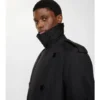 Dlouhý bavlněný nylonový Trench Coat s výplní Dlouhý bavlněný nylonový Trench Coat s výplní