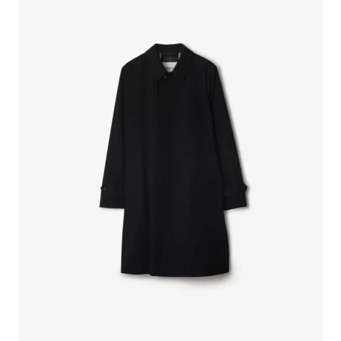Dlouhý Car Coat z gabardínu Dlouhý Car Coat z gabardínu