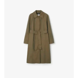 Dlouhý Car Coat z gabardínu