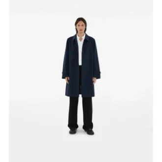Dlouhý Car Coat z gabardínu