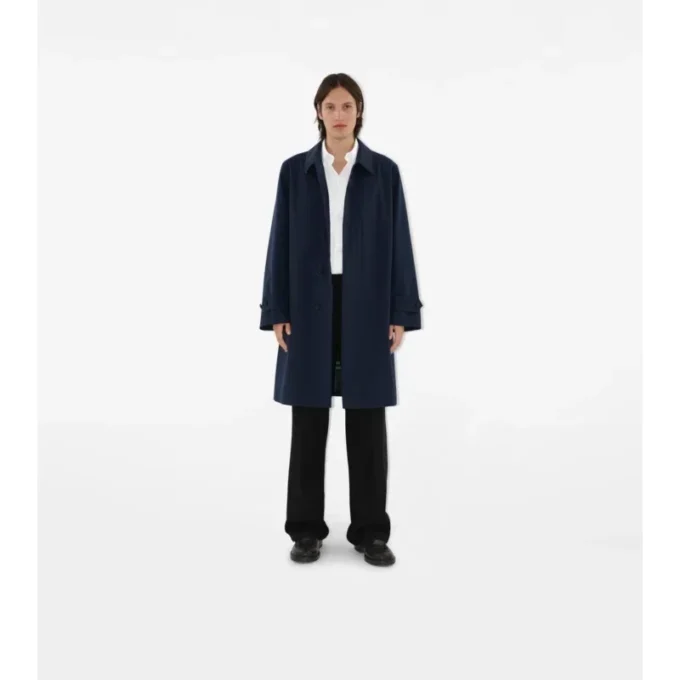 Dlouhý Car Coat z gabardínu