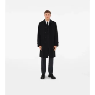Dlouhý Car Coat z gabardínu