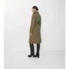 Dlouhý Car Coat z gabardínu Dlouhý Car Coat z gabardínu
