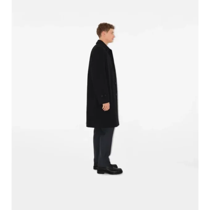 Dlouhý Car Coat z gabardínu Dlouhý Car Coat z gabardínu