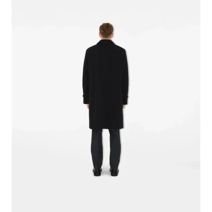 Dlouhý Car Coat z gabardínu Dlouhý Car Coat z gabardínu