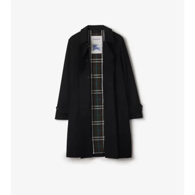 Dlouhý Car Coat z gabardínu Dlouhý Car Coat z gabardínu