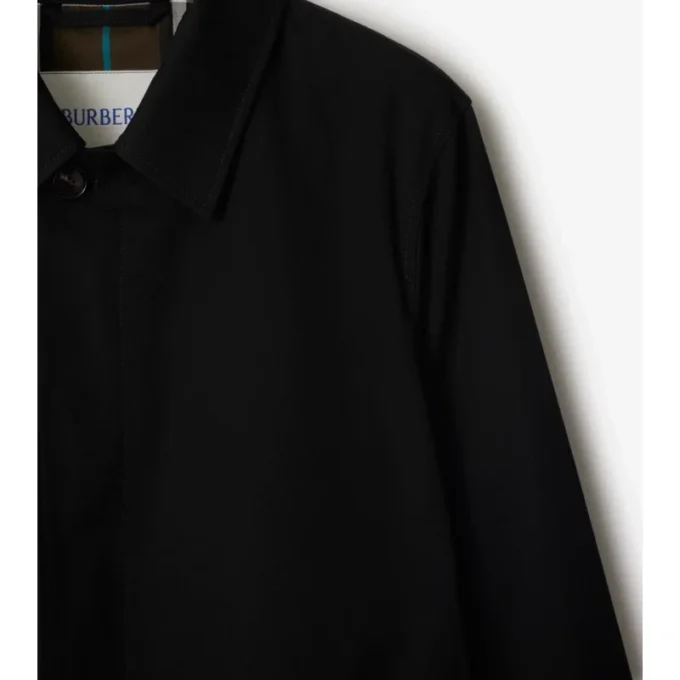Dlouhý Car Coat z gabardínu Dlouhý Car Coat z gabardínu