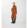 Dlouhý Castleford Trench Coat z nubuku Dlouhý Castleford Trench Coat z nubuku