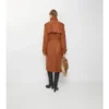 Dlouhý Castleford Trench Coat z nubuku Dlouhý Castleford Trench Coat z nubuku