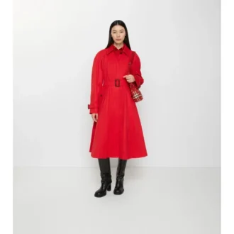 Dlouhý gabardénový Car Coat Ellingham Fit-And-Flare