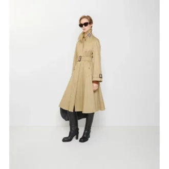 Dlouhý gabardénový Car Coat Ellingham Fit-And-Flare