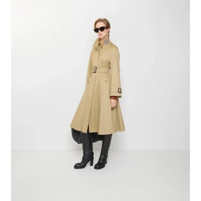 Dlouhý gabardénový Car Coat Ellingham Fit-And-Flare Dlouhý gabardénový Car Coat Ellingham Fit-And-Flare