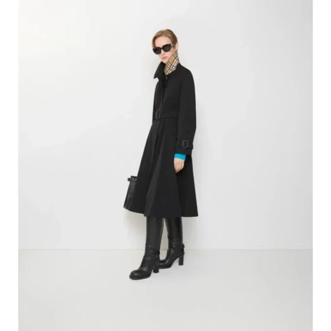 Dlouhý gabardénový Car Coat Ellingham Fit-And-Flare Dlouhý gabardénový Car Coat Ellingham Fit-And-Flare
