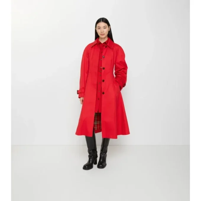 Dlouhý gabardénový Car Coat Ellingham Fit-And-Flare Dlouhý gabardénový Car Coat Ellingham Fit-And-Flare
