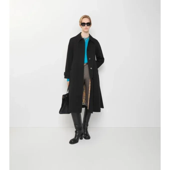Dlouhý gabardénový Car Coat Ellingham Fit-And-Flare Dlouhý gabardénový Car Coat Ellingham Fit-And-Flare